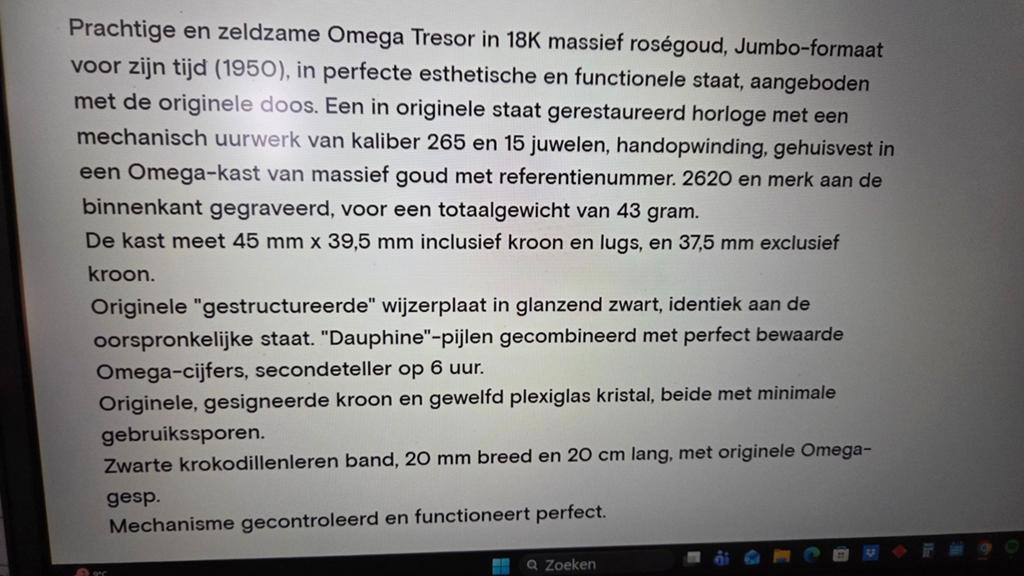 Massief zwaar 18k/750 Gouden Horloge., Sieraden, Tassen en Uiterlijk, Horloges | Antiek, Ophalen of Verzenden, Goud, Overige merken