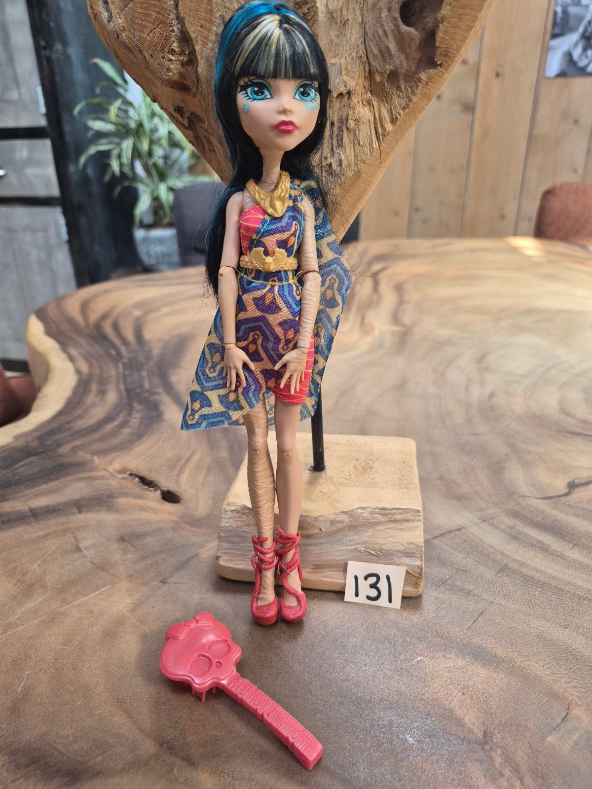 Monster High Cleo De Nile pop met accessoires, Kinderen en Baby's, Ophalen of Verzenden, Zo goed als nieuw, Overige typen