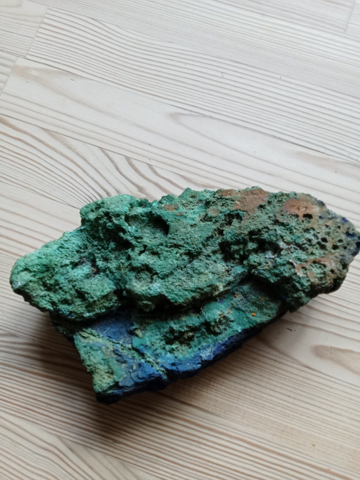 Prachtig Azuriet en Malachiet Mineraal Stuk, Ophalen of Verzenden, Mineraal
