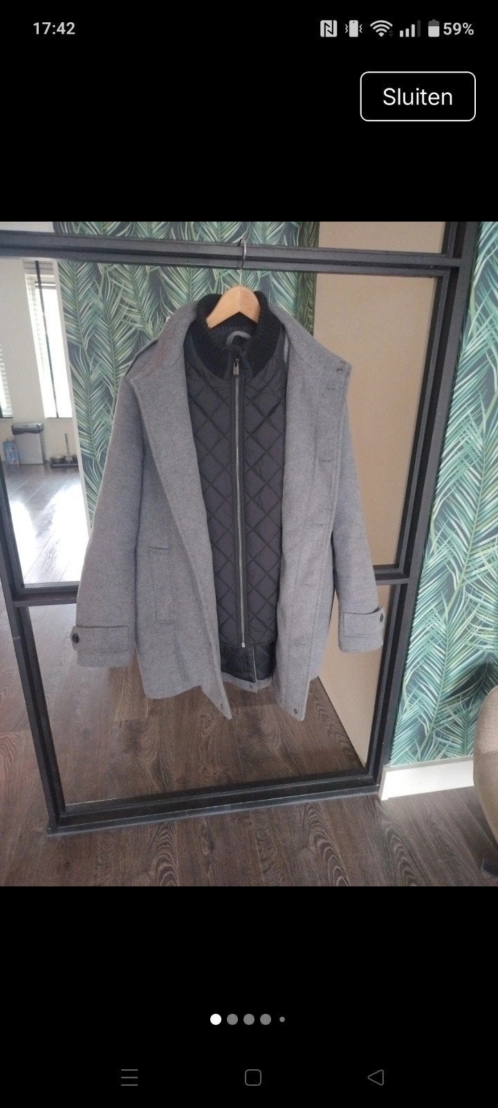 Tom Tailor heren winterjas - grijs - maat XL, Kleding | Heren, Jassen | Winter, Maat 56/58 (XL), Tom Tailor, Ophalen of Verzenden
