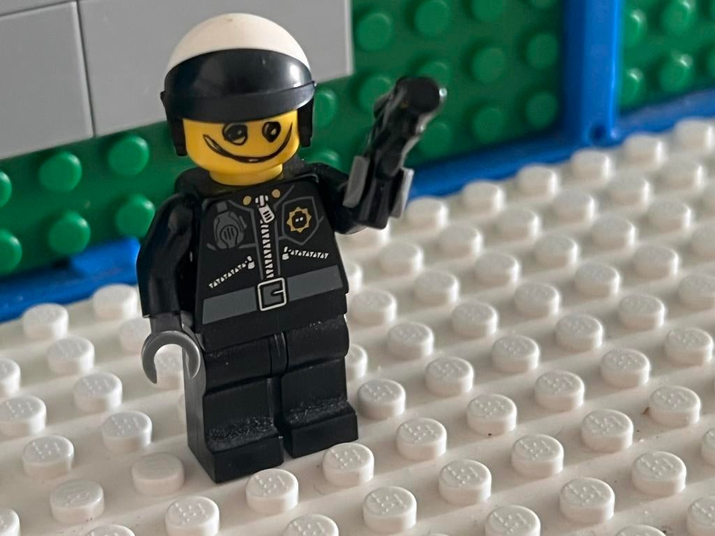 Lego scribble facebad cop minifiguur, Ophalen of Verzenden, Zo goed als nieuw