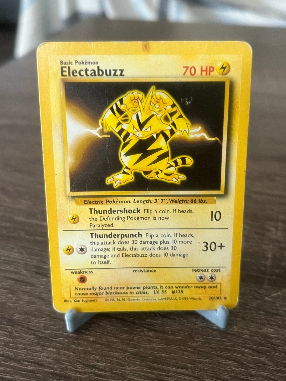 Electabuzz (20/102) - Base Set  - Poor, Ophalen of Verzenden, Gebruikt, Losse kaart