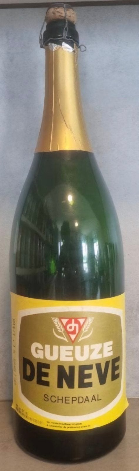 LEEG: 3L Gueuze - Brouwerij De Neve, Schepdaal - tht '89-'91, Ophalen of Verzenden, Gebruikt, Flesje(s), Overige merken