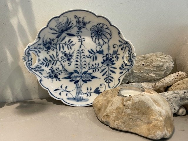2 x antieke schaaltjes Louis Regout. Blauw wit zwiebelmuster, Ophalen