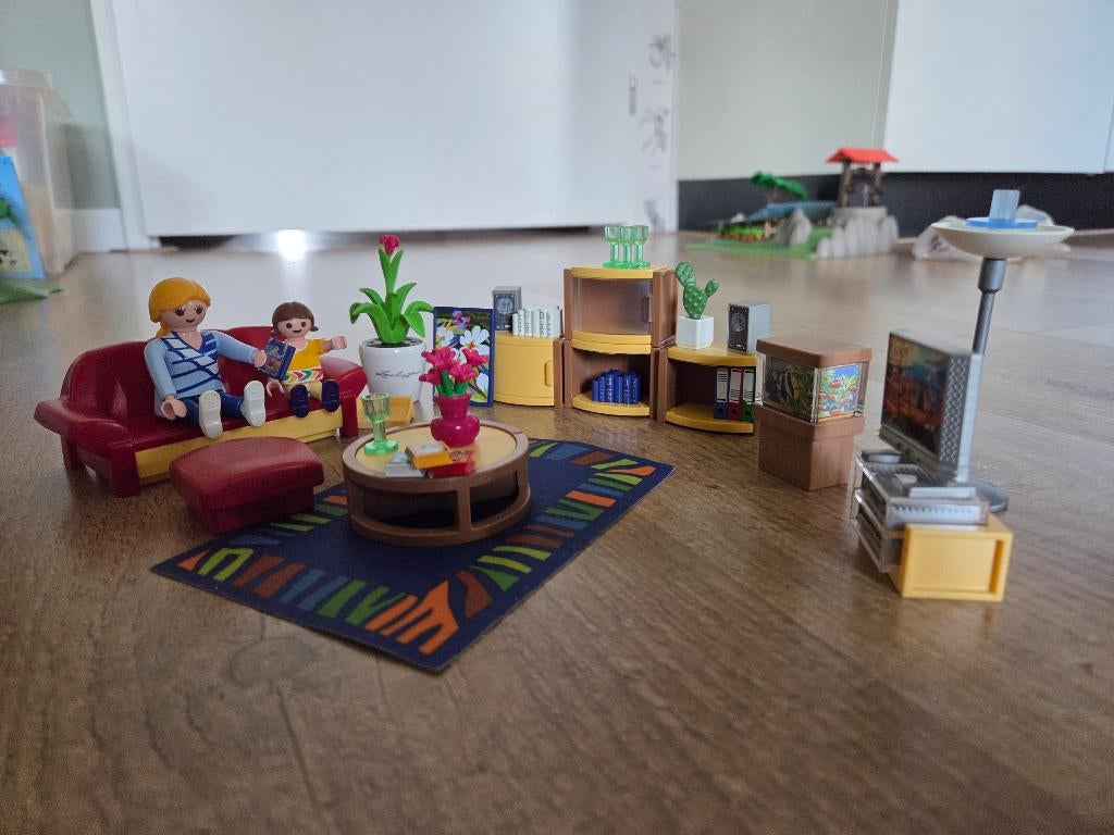 4282 playmobil grote woonkamer, Kinderen en Baby's, Speelgoed | Playmobil, Ophalen of Verzenden, Zo goed als nieuw
