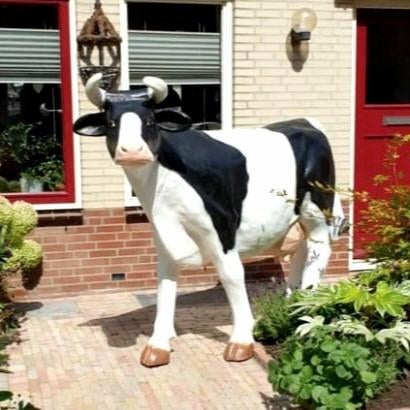 Koe beeld, polyester geit, varken, lammetje, kalf beeld, Tuin en Terras, Tuinbeelden, Ophalen, Nieuw, Kunststof, Dierenbeeld