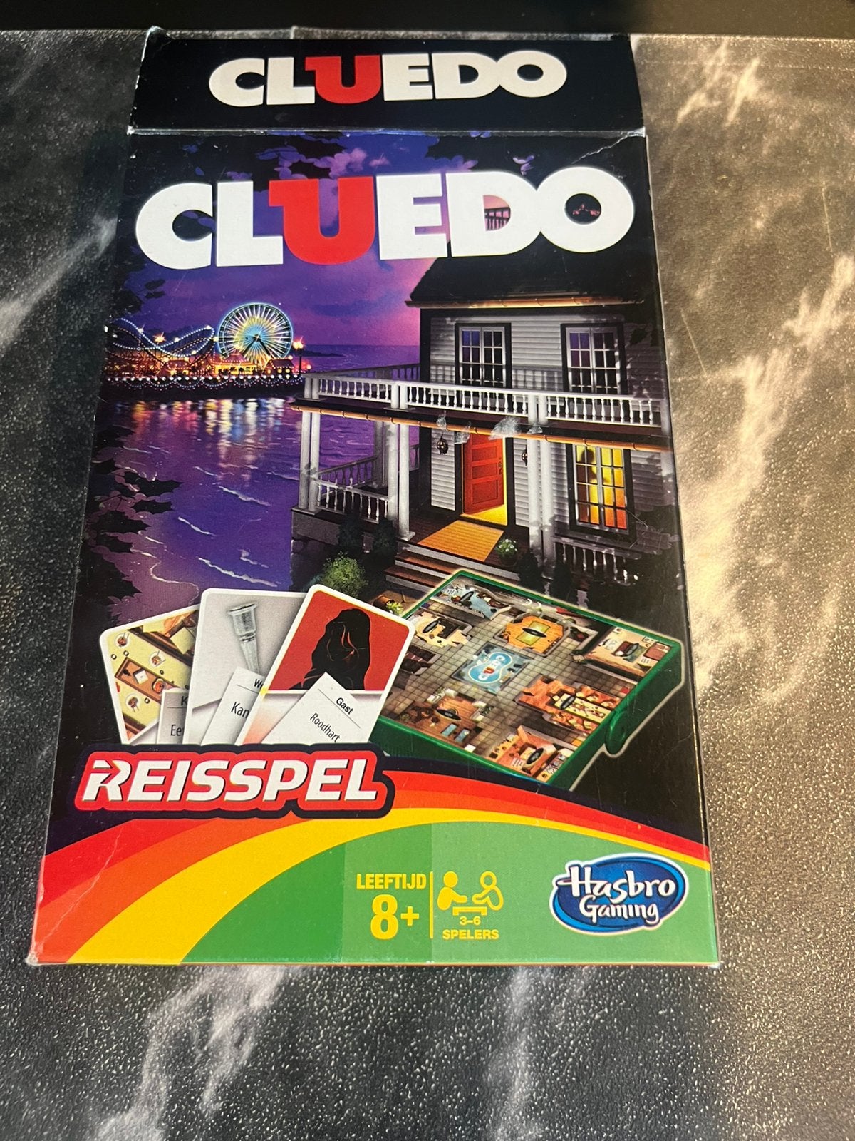 Hasbro reisspel Cluedo, Ophalen of Verzenden, Zo goed als nieuw, Reisspel