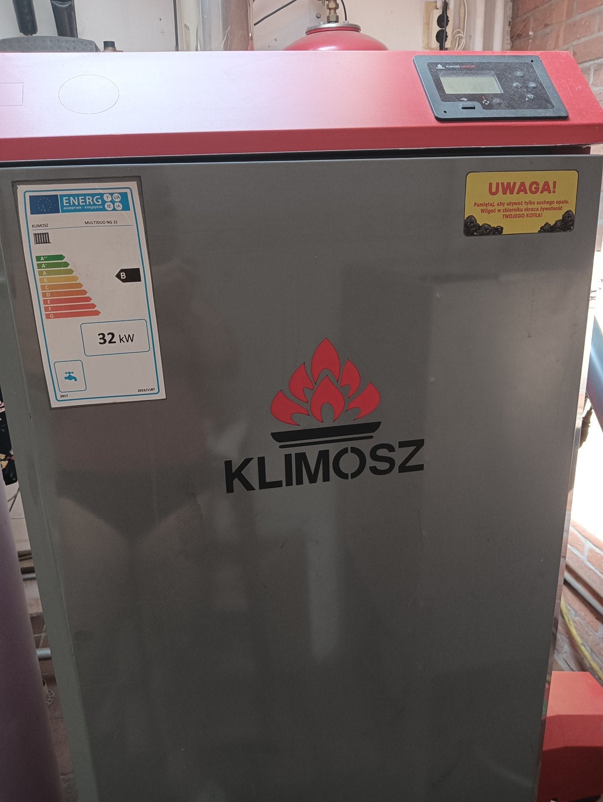Klimosz Multiduo 32 kW pelletketel - Zo goed als nieuw, Hoog rendement (Hr), Cv-ketel of Combi-ketel, Ophalen of Verzenden, Zo goed als nieuw