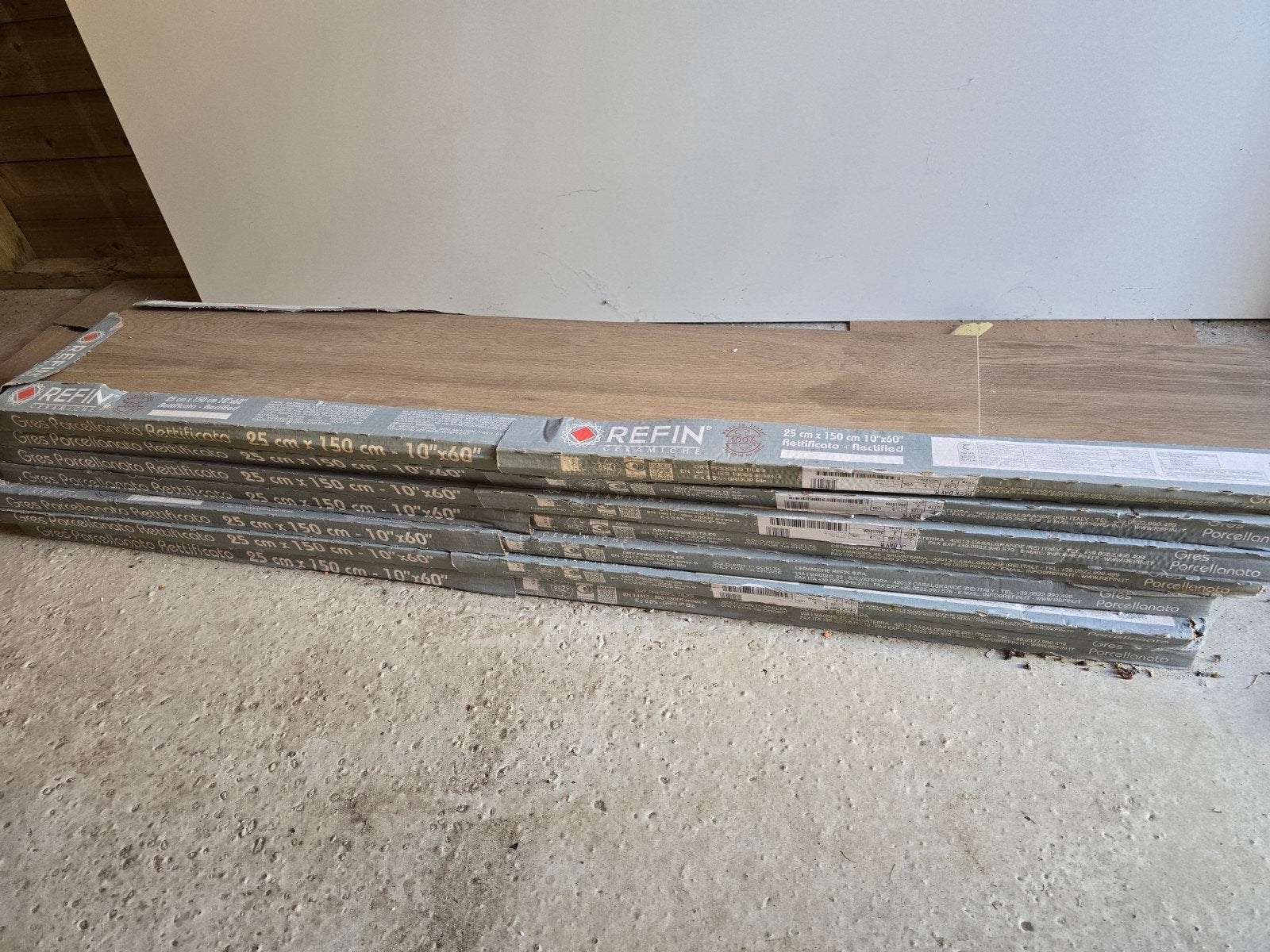 REFIN Vloertegels Day Deck 150x25 cm - 6 dozen, Ophalen, 60 cm of meer, Keramiek, Nieuw