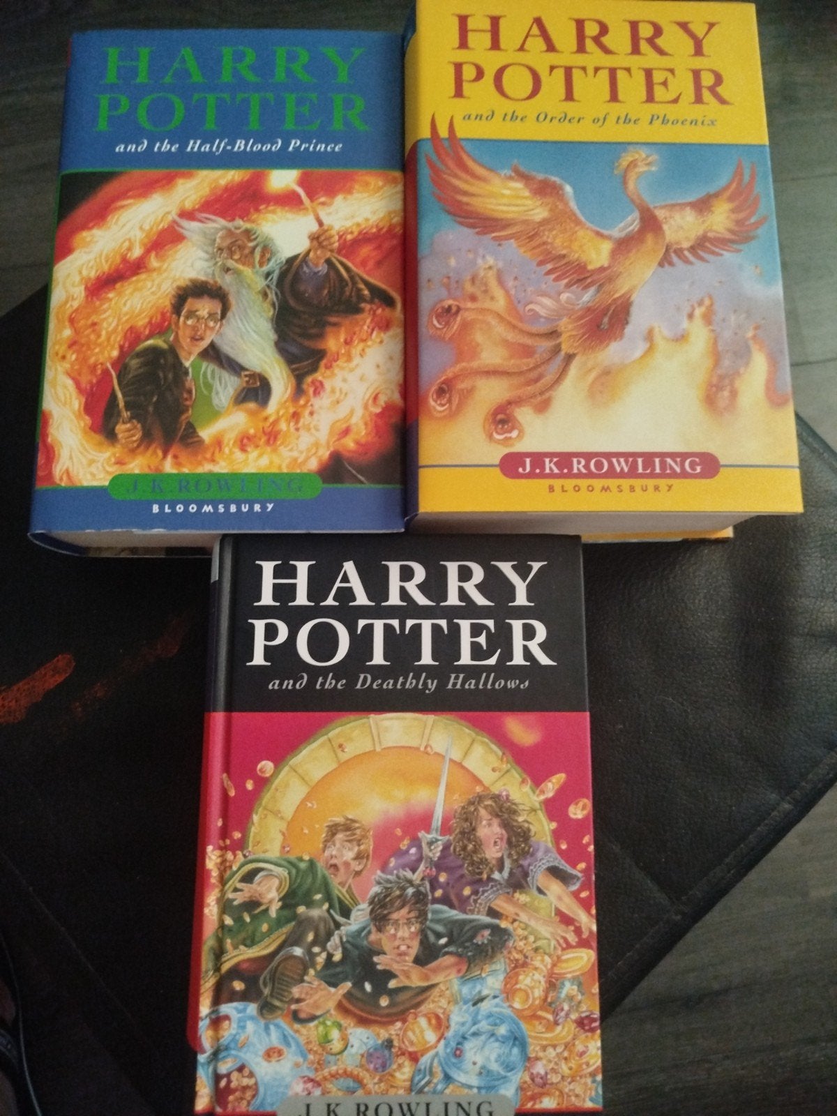 HARRY POTTER HARDCOVER UK 3 STUKS, Ophalen of Verzenden, Zo goed als nieuw, Boek of Poster
