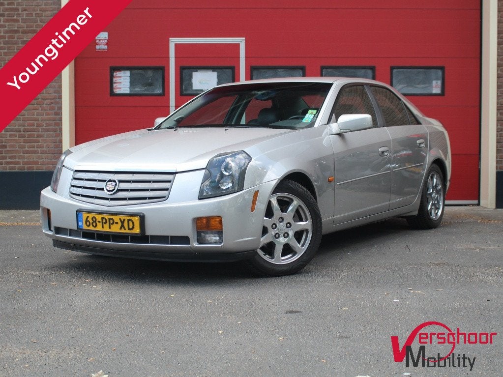 Cadillac CTS 3.2 V6 | Youngtimer | Cruise | Clima | Leder |, Auto's, Automaat, Gebruikt, Zwart, Sedan