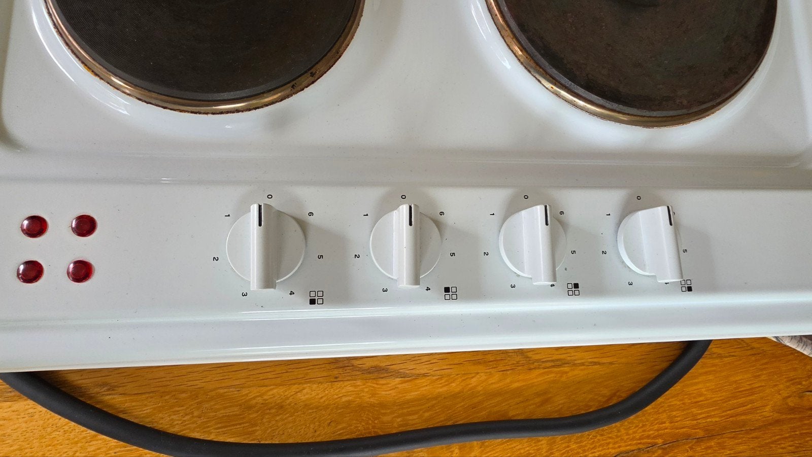 Inventum VKE 6010 WIT Elektrische kookplaat, Ophalen, Gebruikt, 4 kookzones, Vrijstaand