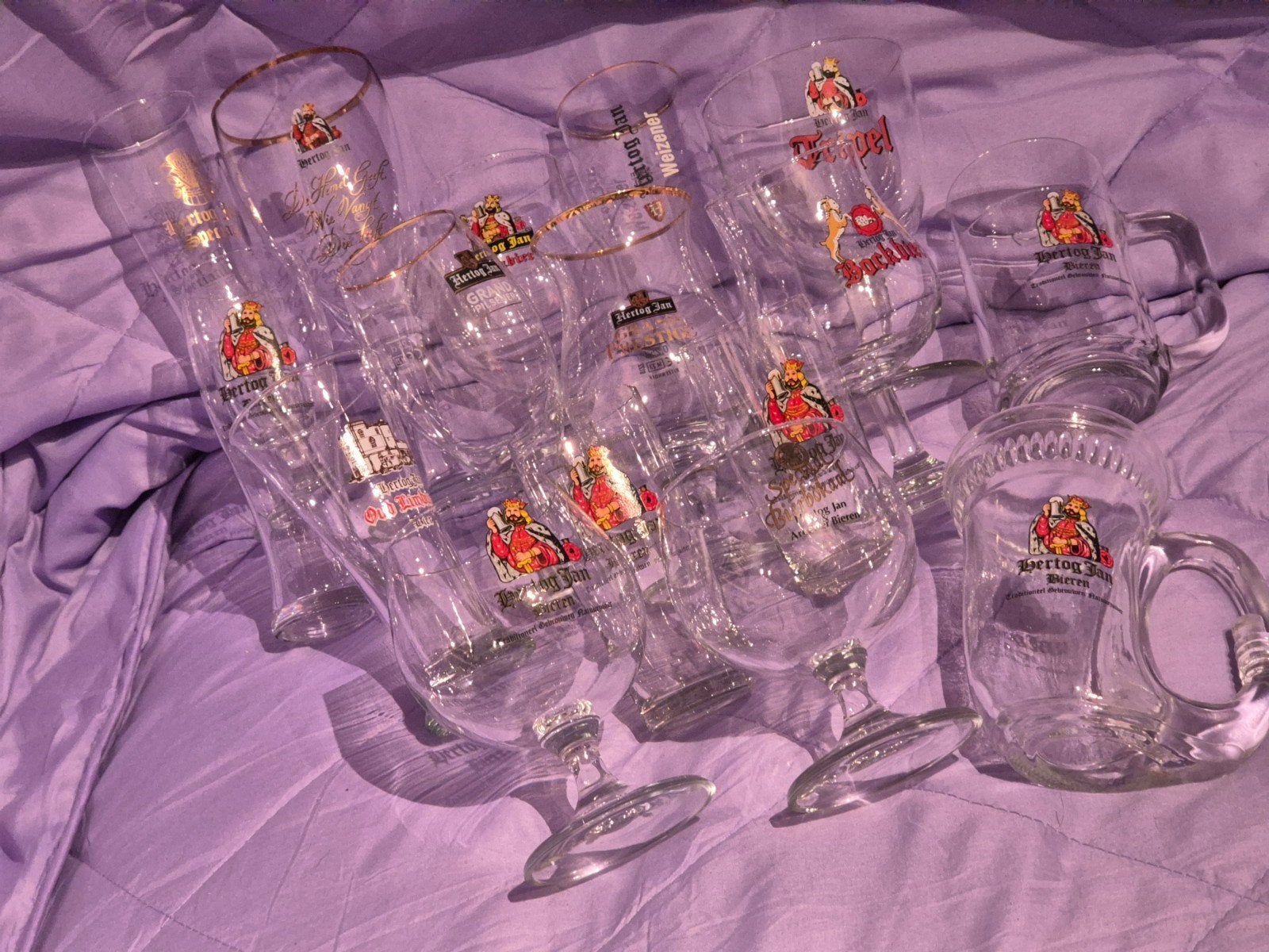 Hertog Jan bierglazen en bierkruiken, Verzamelen, Biermerken, Ophalen, Zo goed als nieuw, Glas of Glazen, Hertog Jan