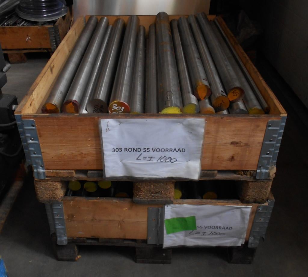 RVS303, rond staf, ongebruikte reststukken, automaten RVS, Doe-het-zelf en Verbouw, Metalen, Ophalen, Nieuw, Overige metalen