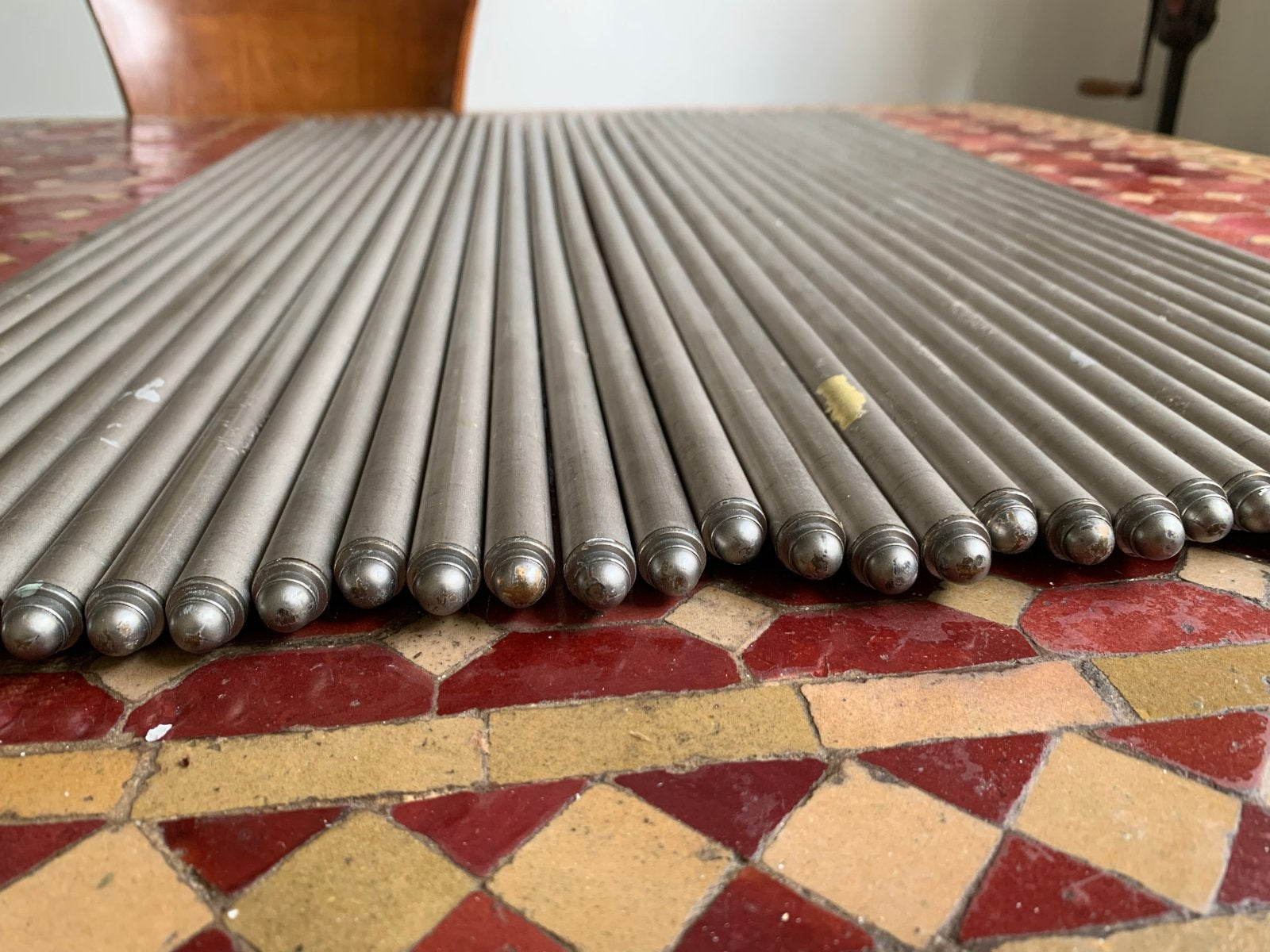 34 zware traproedes 70 cm bij 1,2 cm diameter, Ophalen of Verzenden, Gebruikt