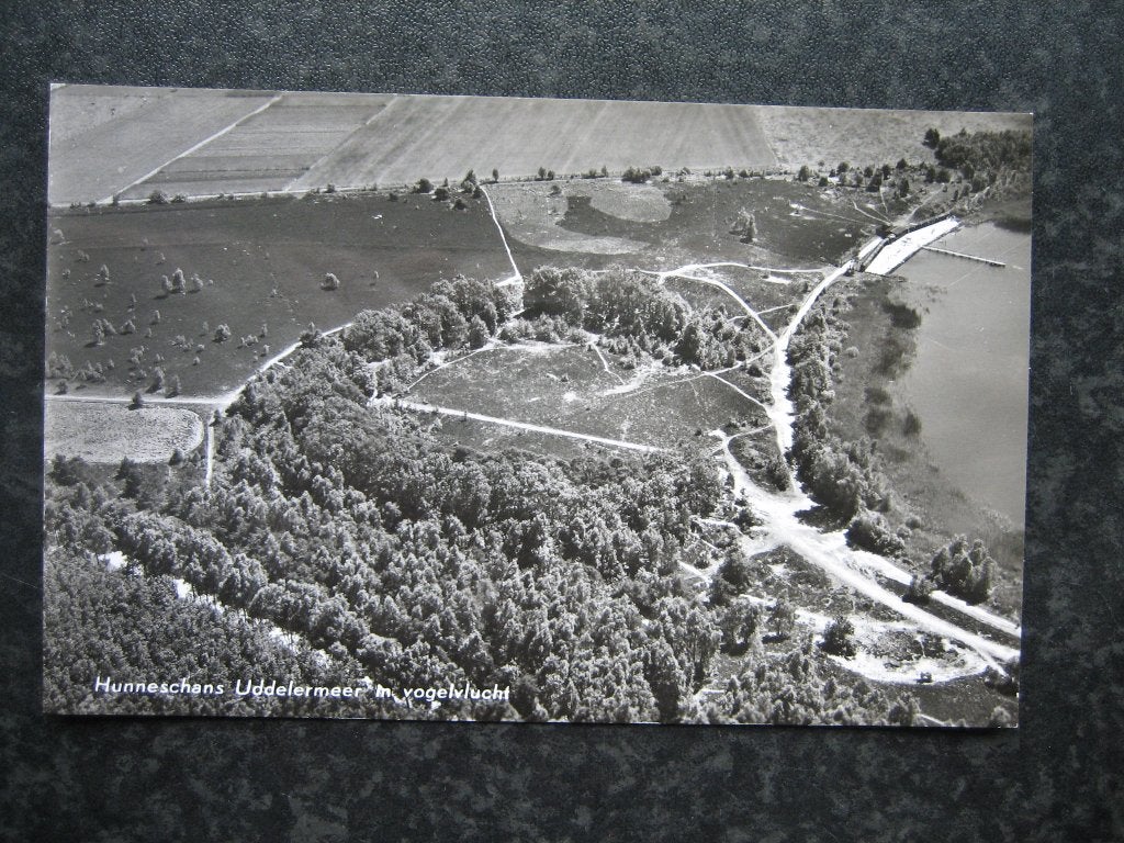 UDDELERMEER Luchtopname Hunneschans 1963, Ophalen of Verzenden, 1960 tot 1980, Noord-Brabant