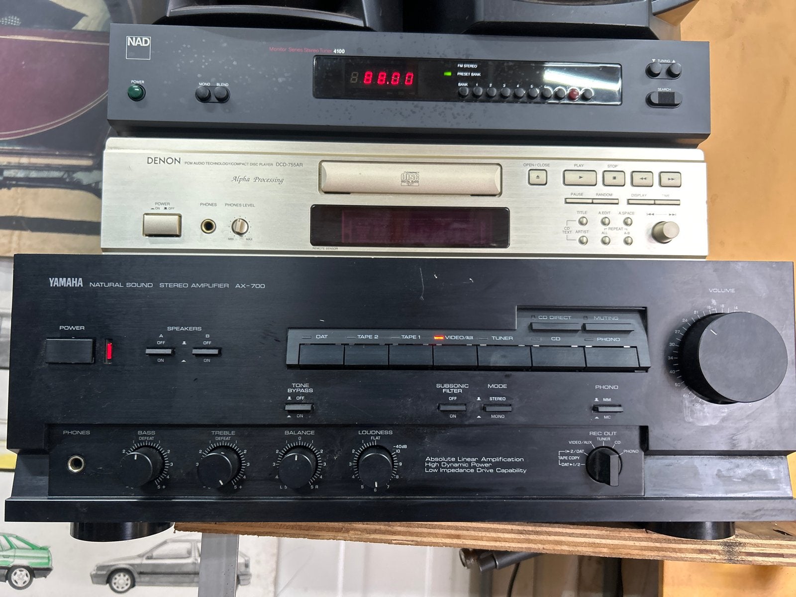 Yamaha AX-700 Versterker, Audio, Tv en Foto, Ophalen, Gebruikt, Yamaha, 120 watt of meer