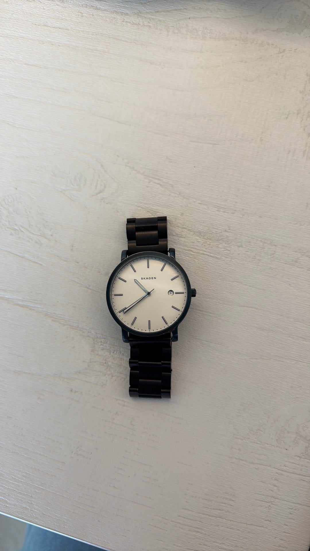 Skagen herenhorloge, Ophalen of Verzenden, Zo goed als nieuw, Overige merken
