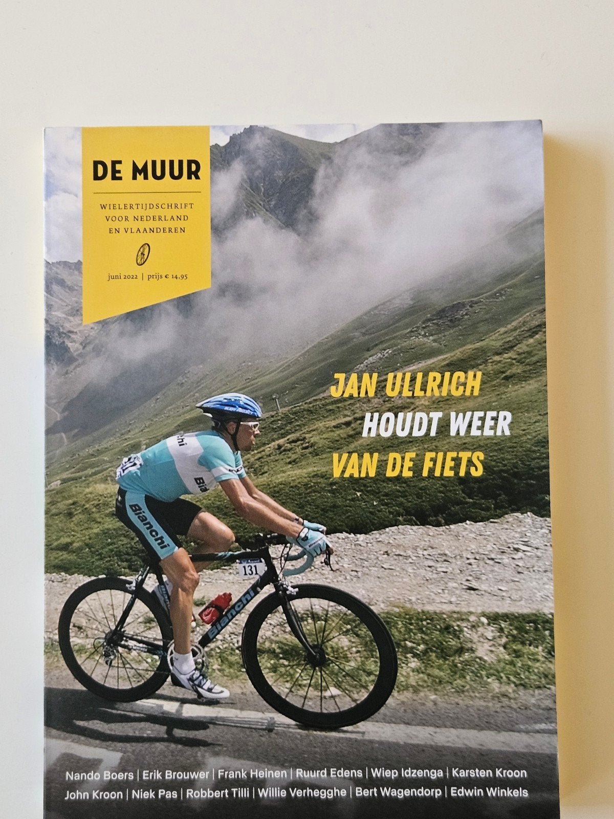 De Muur - Wielertijdschrift - Jan Ullrich nr.77, Ophalen of Verzenden, Zo goed als nieuw, Nando Boers, Erik Brouwer, Frank Heinen, Wiep Idzenga