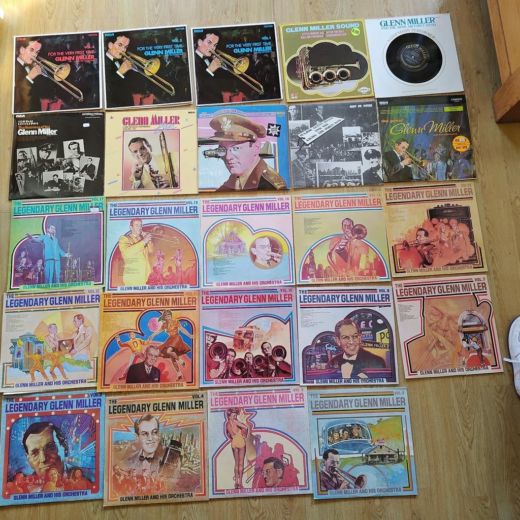 Grote collectie Glenn Miller vinyl LP's - Diverse volumes, Ophalen of Verzenden, Gebruikt, 12 inch