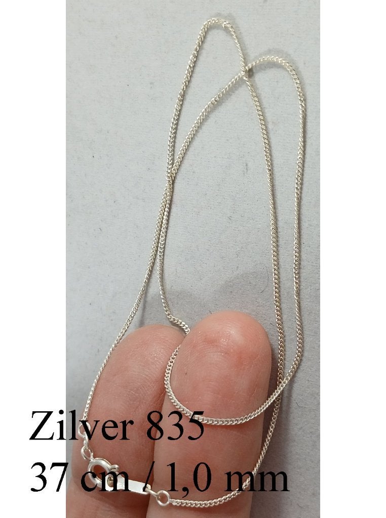 Zilveren ketting Gourmet 37 cm 1,0 mm 835 zilver, Zilverjuwelier.nl, Nieuw, Ophalen of Verzenden, Zilverjuwelier.nl