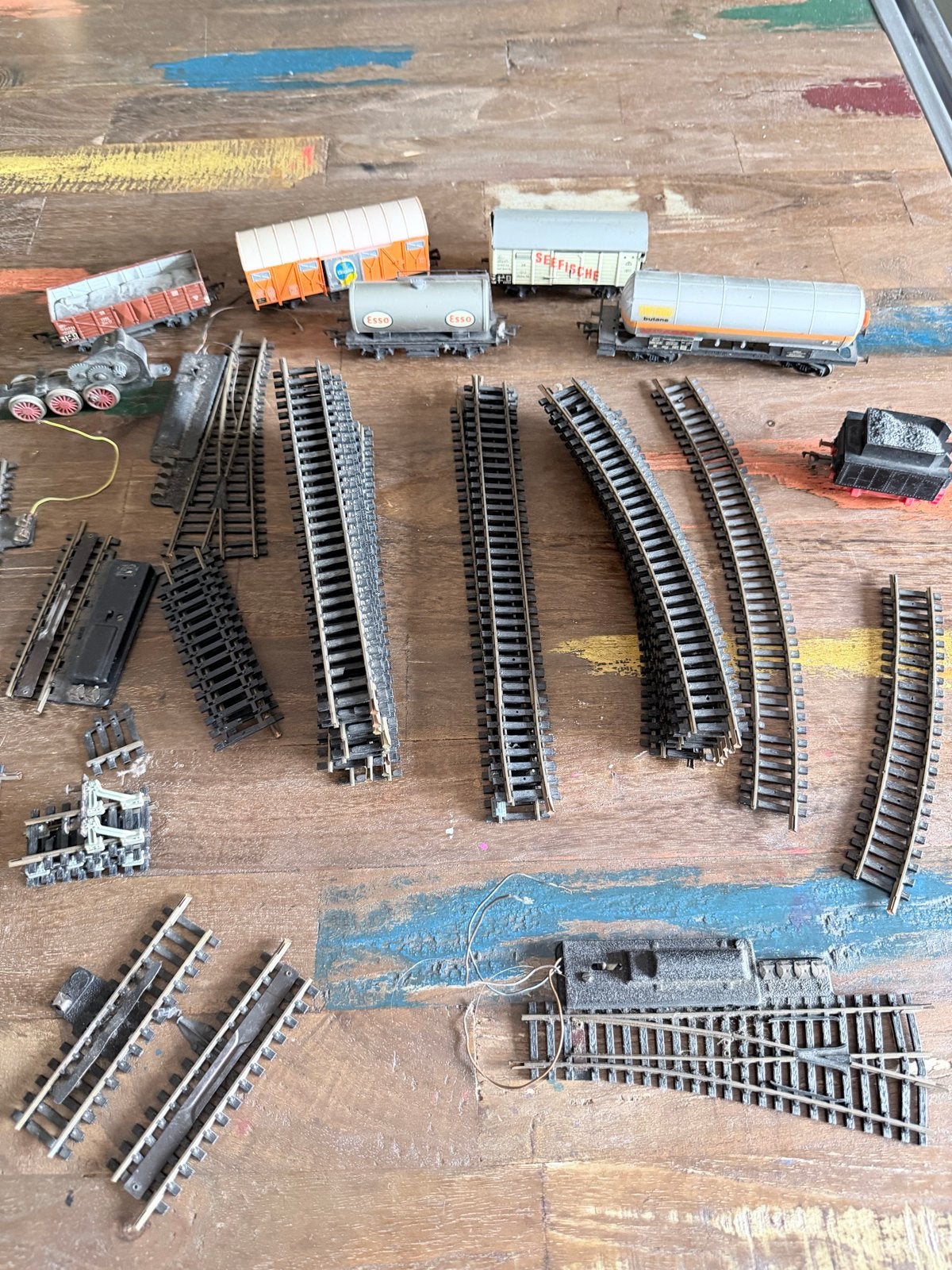 Fleismann Diverse modelspoorweg wagons en rails - Gebruikt, Wisselstroom, Gebruikt, Wagon, Ophalen of Verzenden