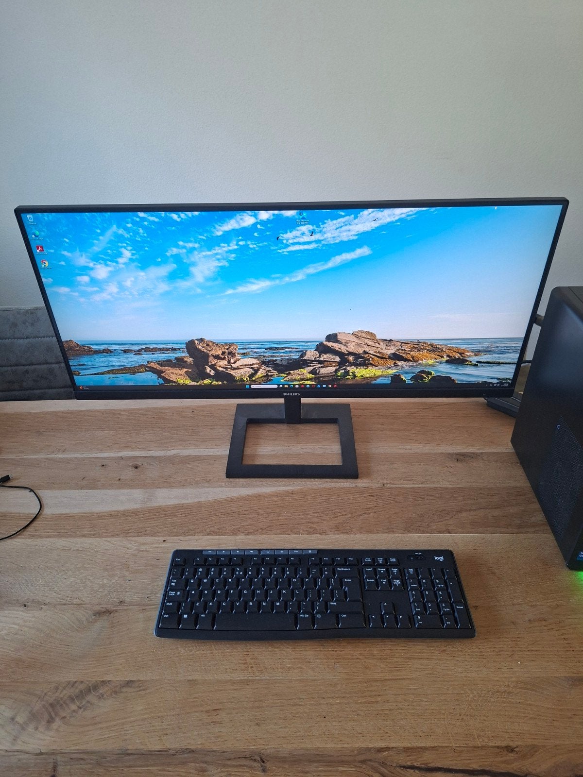 Philips 345E2AE/00 Ultrawide Monitor Zo goed als nieuw €125, Computers en Software, Monitoren, Philips, Zo goed als nieuw, HDMI