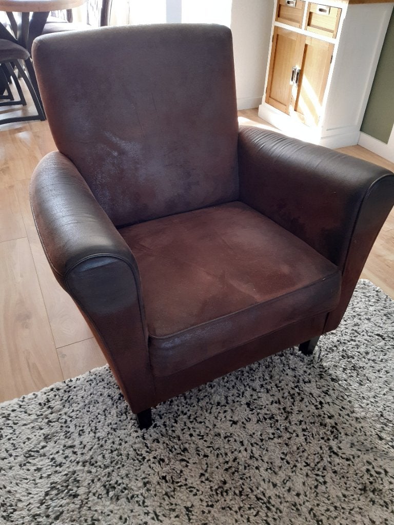 Fauteuil, Huis en Inrichting, Fauteuils, Ophalen, Overige materialen, Gebruikt, 75 tot 100 cm