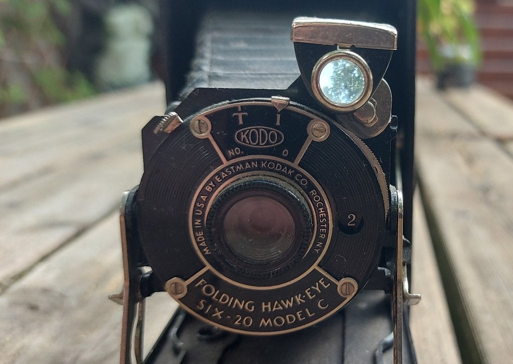 Kodak Folding Hawk-eye SIX-20 Model C Camera, Ophalen of Verzenden, Voor 1940, Fototoestel