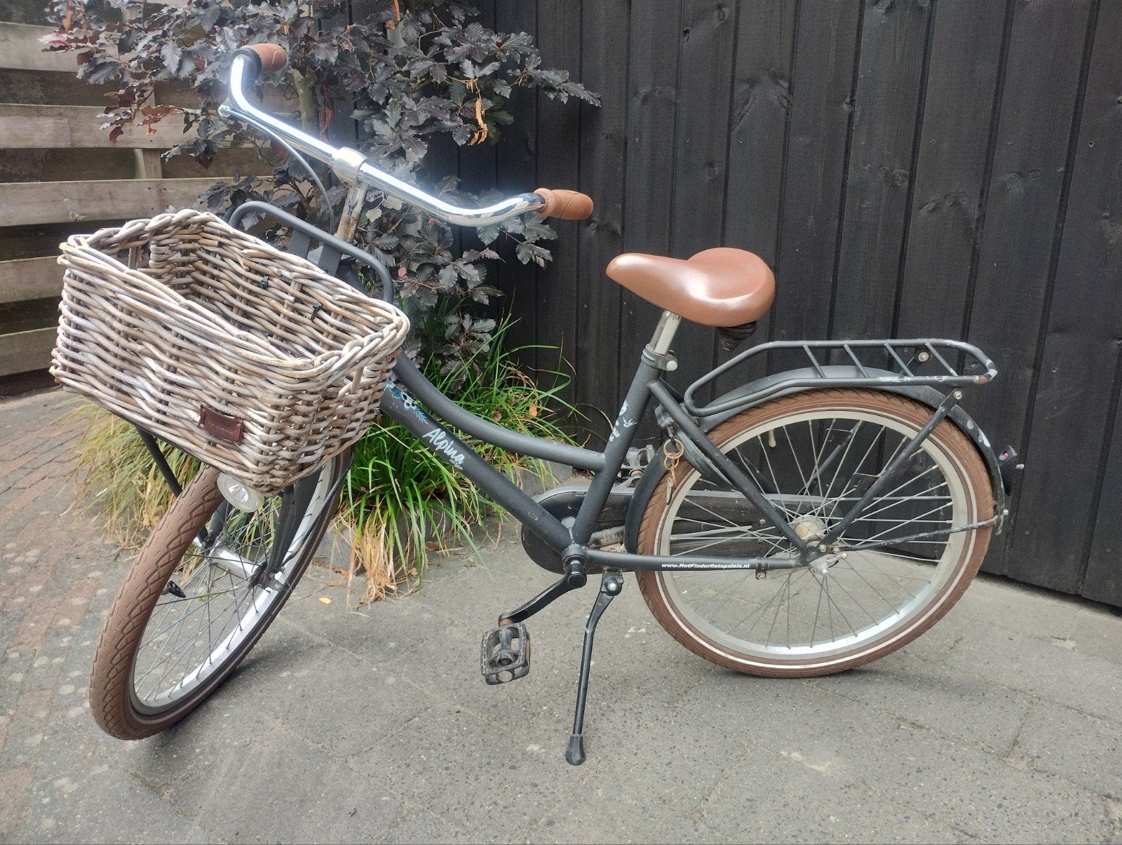 Alpina cargo fiets met mandje, 22 inch - Gebruikt, Fietsen en Brommers, Terugtraprem, Gebruikt, Versnellingen, 50 tot 53 cm