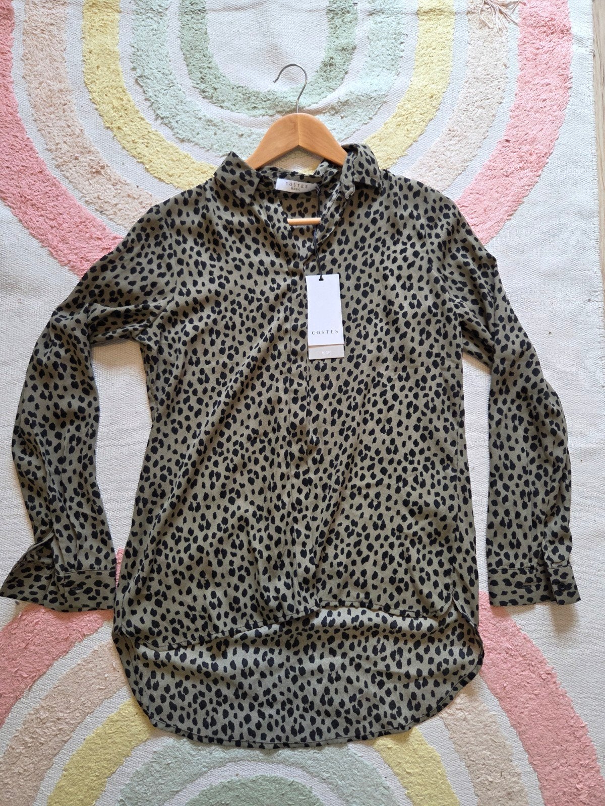 Nieuw en ongedragen: costes blouse maat s legergroene en zwa, Nieuw, Ophalen of Verzenden, Costes, Maat 36 (S)