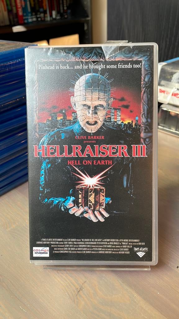 Hellraiser 3 VHS Horror Clive Barker, Vanaf 16 jaar, Ophalen of Verzenden, Zo goed als nieuw, Horror
