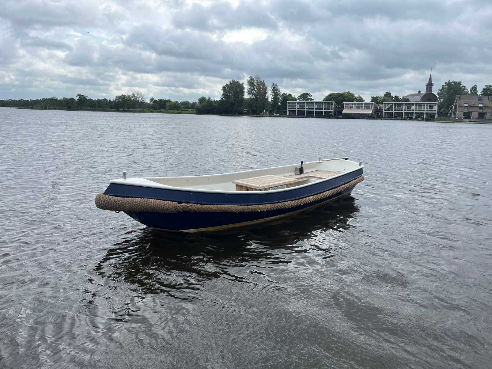 Stalen knikspant vlet -vetus 2 cillinder-, Gebruikt, Staal, Binnenboordmotor, Diesel