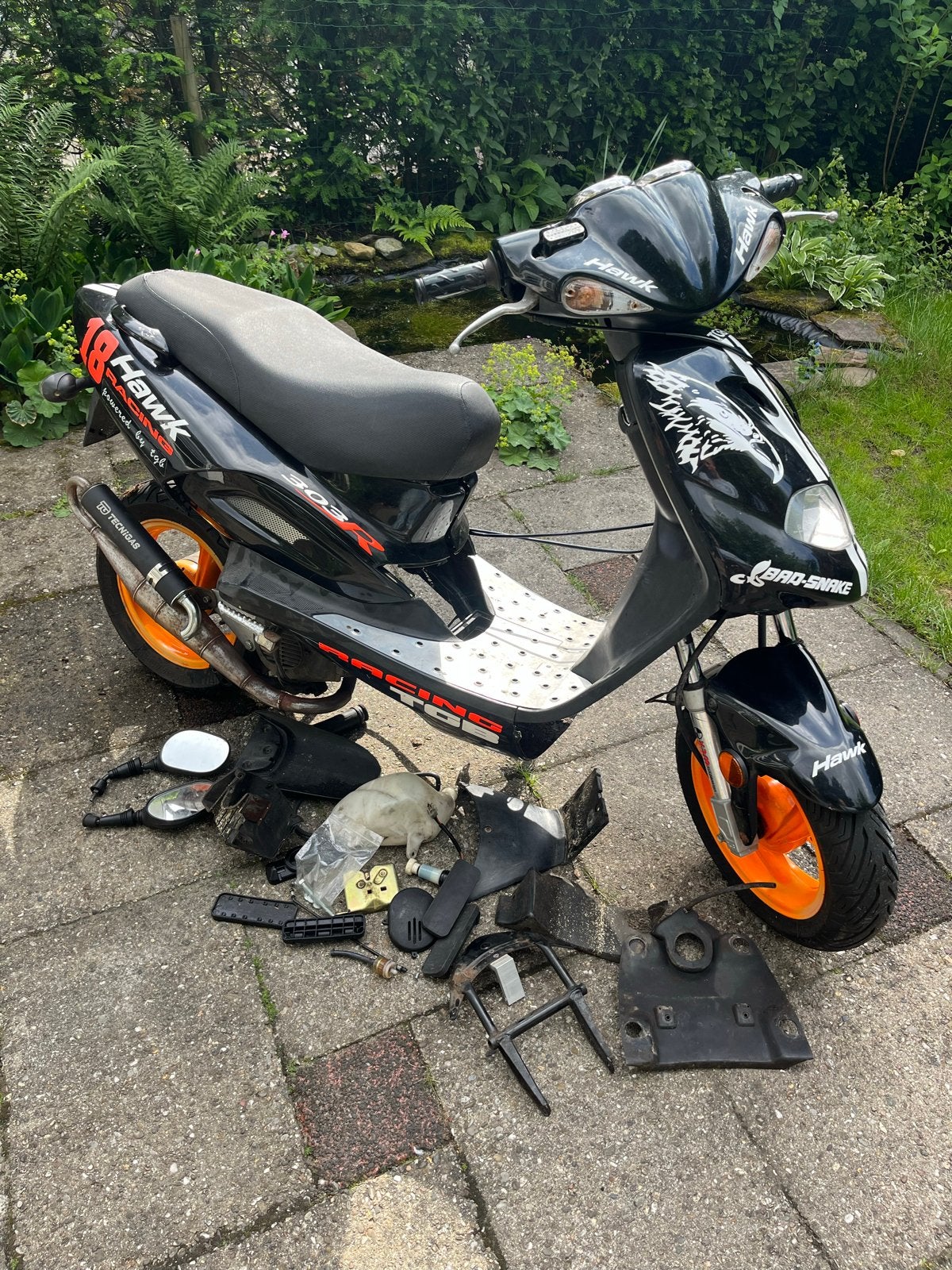 TGB Hawk 303 R Scooter - Zwart/Oranje, Ophalen, Gebruikt