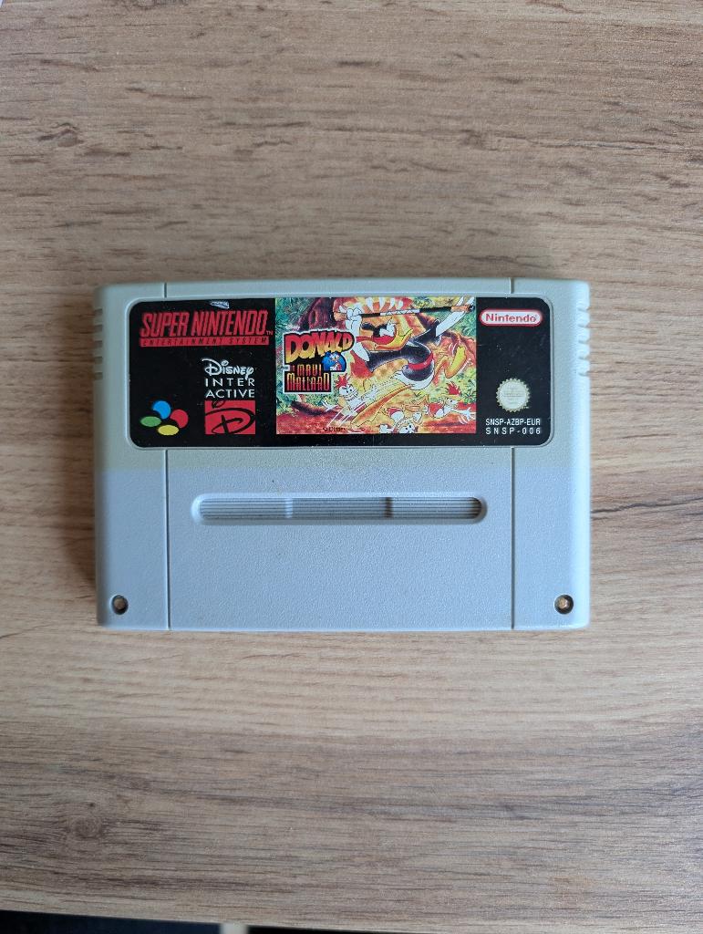 Donald in maui mallard SNES, Spelcomputers en Games, Avontuur en Actie, 1 speler, Ophalen of Verzenden, Zo goed als nieuw