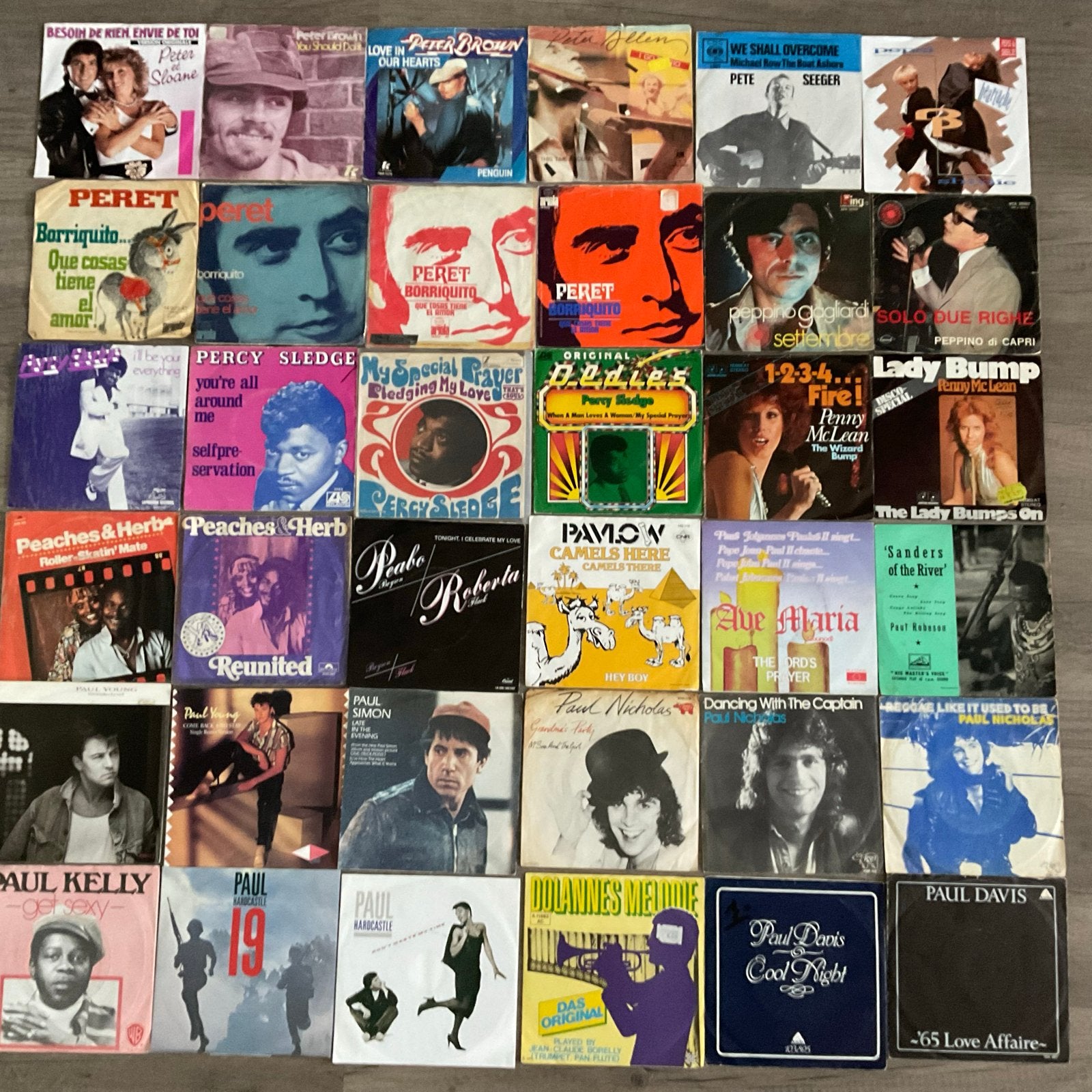 Verzameling vinyl singles - Pop, Rock, Soul (36 stuks), Cd's en Dvd's, Gebruikt, 7 inch, Pop, EP