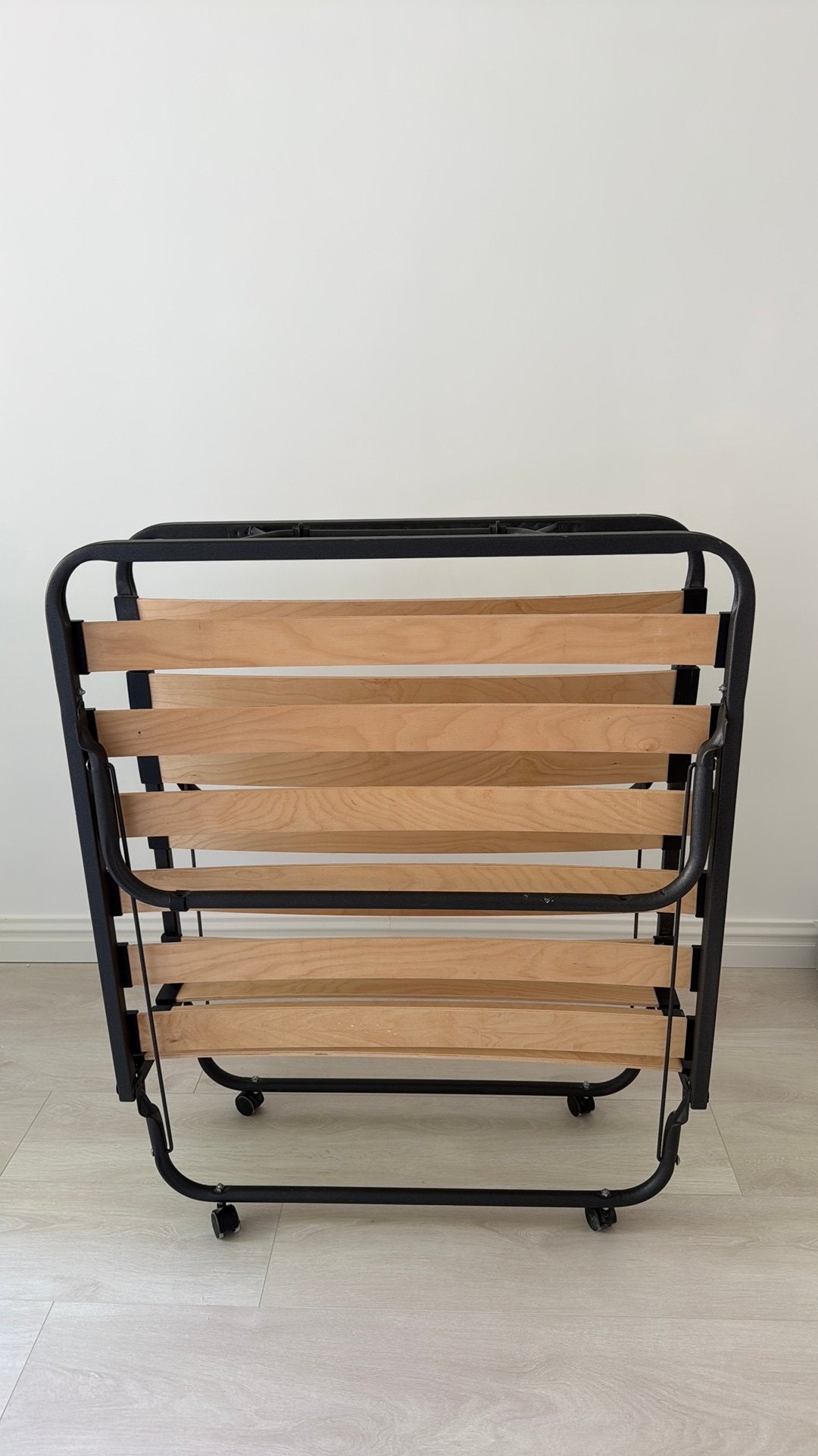 Opklapbed 90x200, 90 cm, Eenpersoons, Zwart, Ophalen of Verzenden