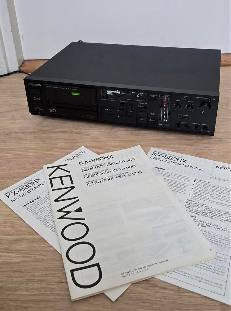 Kenwood KX-880HX cassettedeck✨️, Ophalen of Verzenden, Kenwood