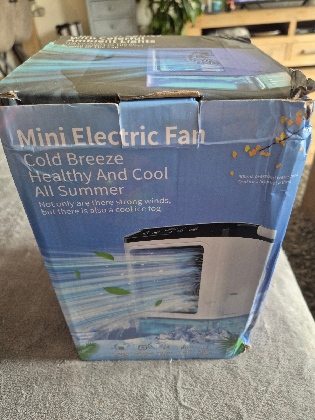 Mini Elektrische Ventilator - Koude Bries & Koele Mist, Ophalen of Verzenden, Nieuw, Tafelventilator