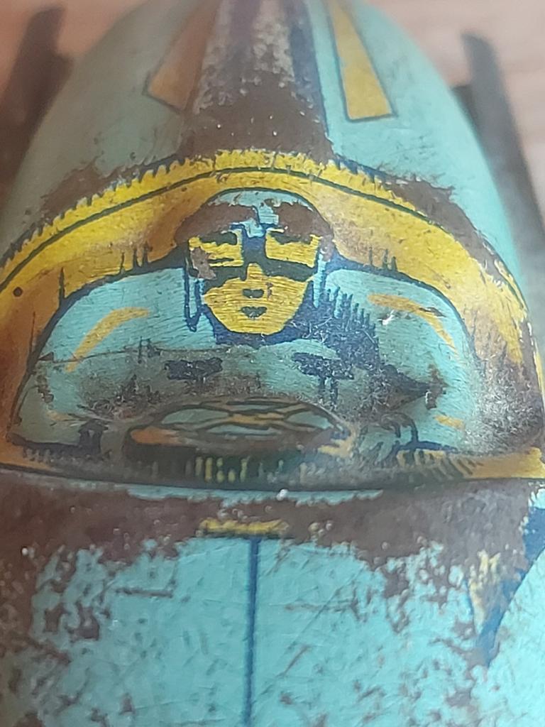 Antiek blikken racer racewagen genummerd, Ophalen of Verzenden, Gebruikt, Auto