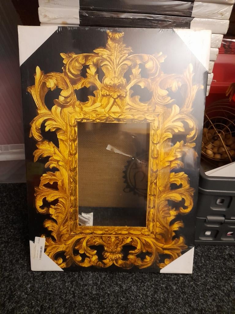 Schilderijlijst 40x56 cm - Barok Stijl Goud Zwart, Ophalen of Verzenden, Nieuw