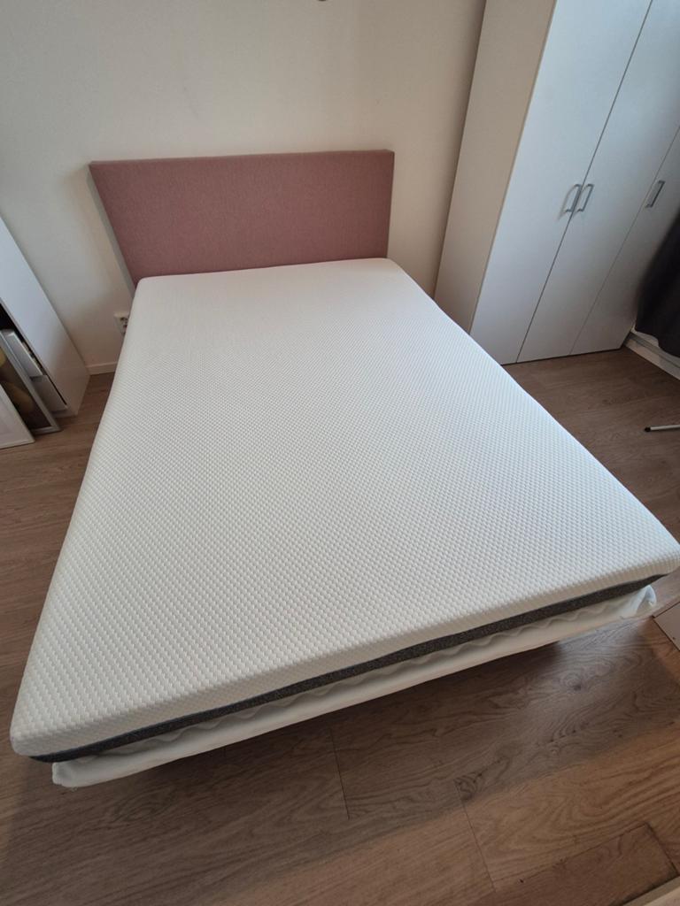 Boxspring 140x200 + Swiss Sense matras + topper, Huis en Inrichting, Slaapkamer | Bedden, Ophalen, Overige kleuren, Tweepersoons
