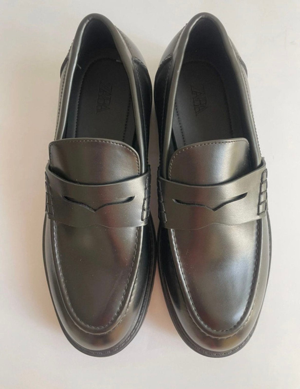 Zwarte Zara Loafers met Dikke Zool - Maat 40, Ophalen of Verzenden, Zo goed als nieuw, Zara, Instappers