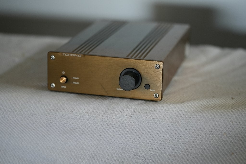 Topping TP60 geïntegreerde stereo versterker, Gebruikt, 60 tot 120 watt, Stereo, Ophalen