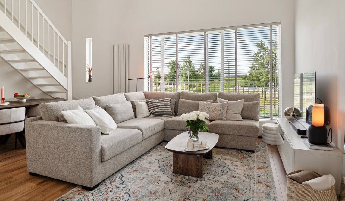 Zitmaxx Frederique Hoekbank - Beige/Taupe - Z.G.A.N., Ophalen, 250 tot 300 cm, Hoekbank, 75 tot 100 cm