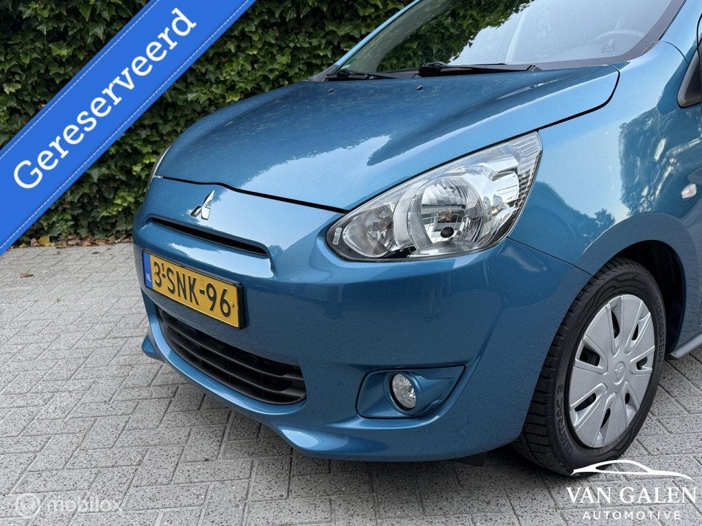 Mitsubishi Space Star 1.0 NAP|Airco|Bluetooth|Trekhaak|, Voorwielaandrijving, Gebruikt, Blauw, Start-stop-systeem
