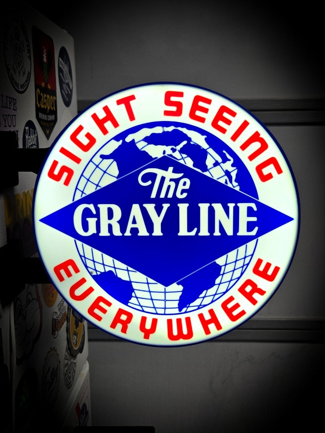 Nieuwe Dubbelzijdige LED Lamp - The Gray Line Sight Seeing, Ophalen of Verzenden, Nieuw