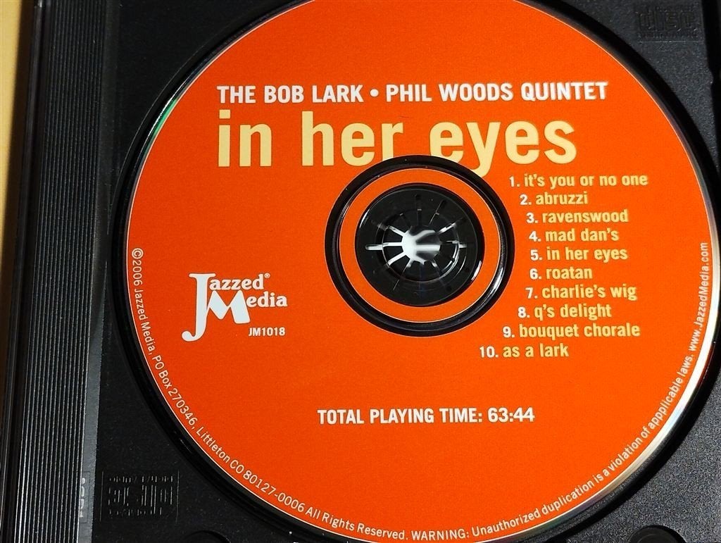 The Bob Lark / Phil Woods Quintet ‎- In Her Eyes, Ophalen of Verzenden, Zo goed als nieuw, Jazz