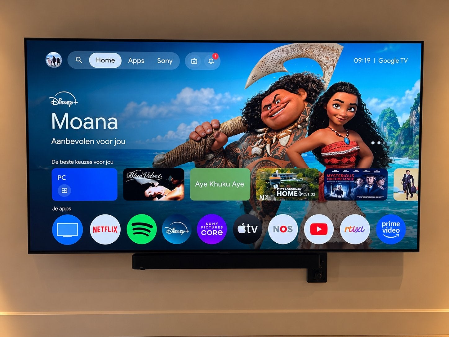 Sony Bravia 55 inch OLED 4K Smart TV – XR-55A80J +muurbeugel, Audio, Tv en Foto, Ophalen, Zo goed als nieuw, 100 Hz, Sony