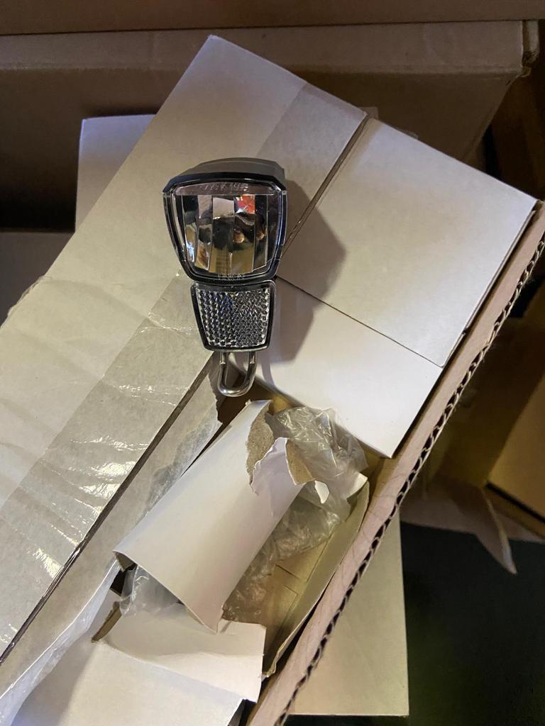 Partij E-bike lamp + naaf dynamo, Ophalen, Zo goed als nieuw, Verlichting